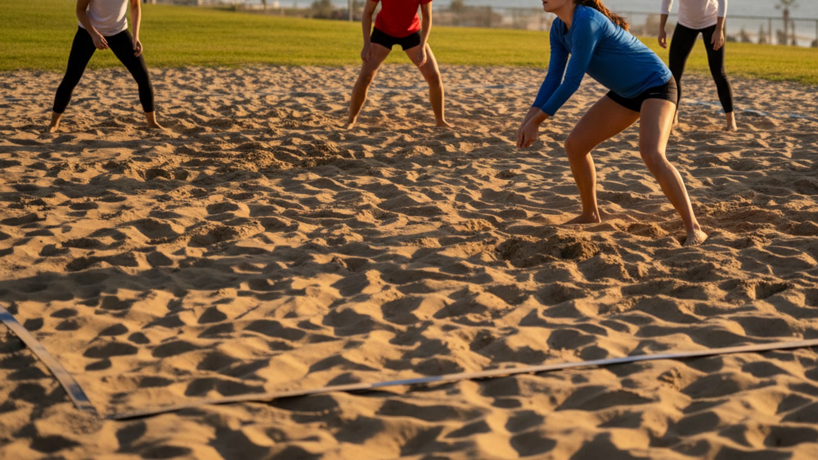 What is the volleyball backcourt?