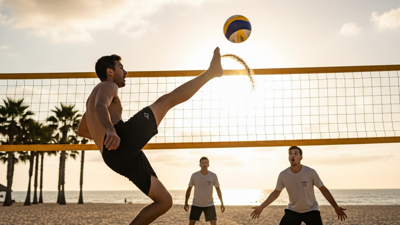 Is using your feet legal in volleyball?