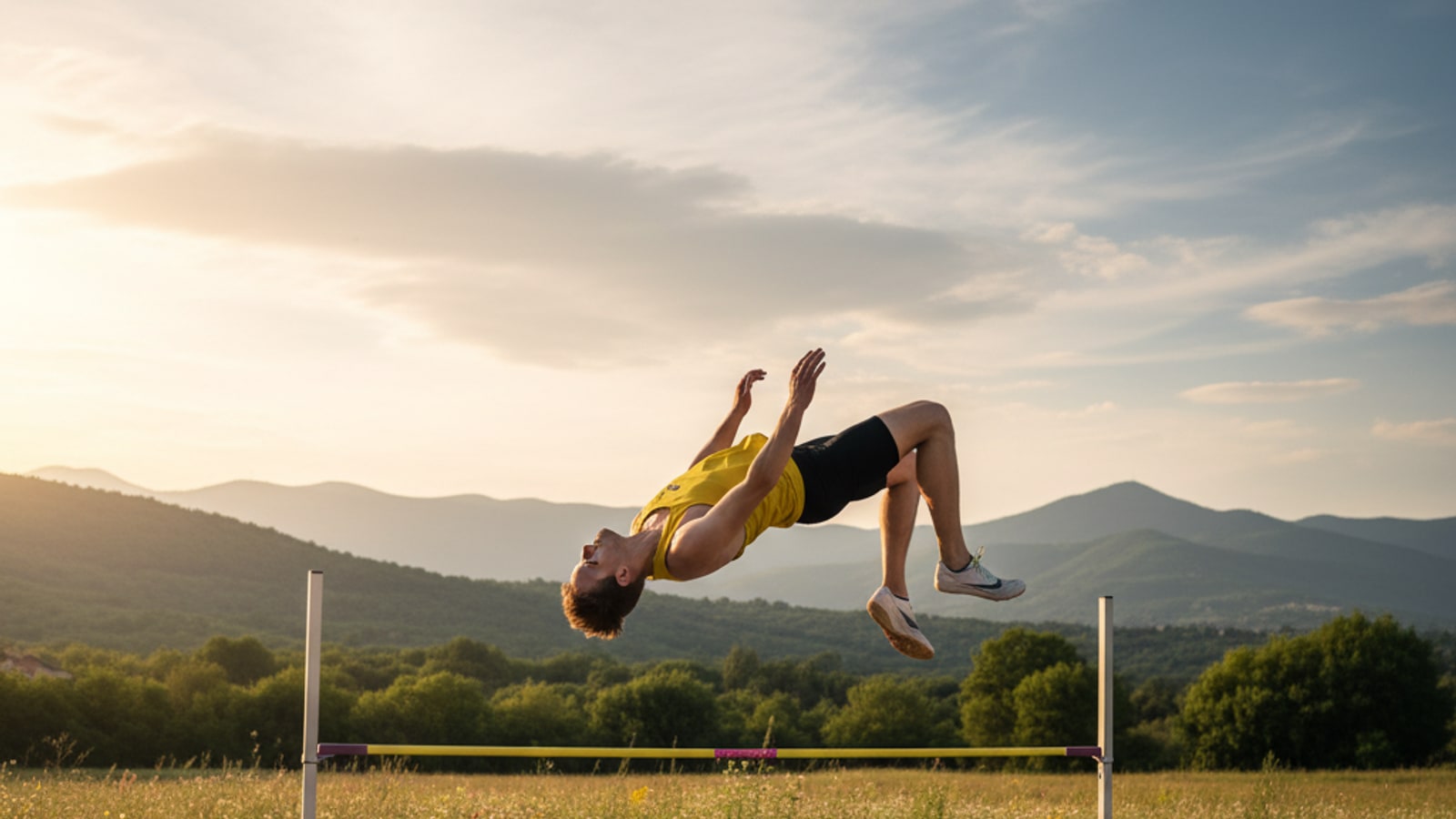What is the best angle for high jumping?