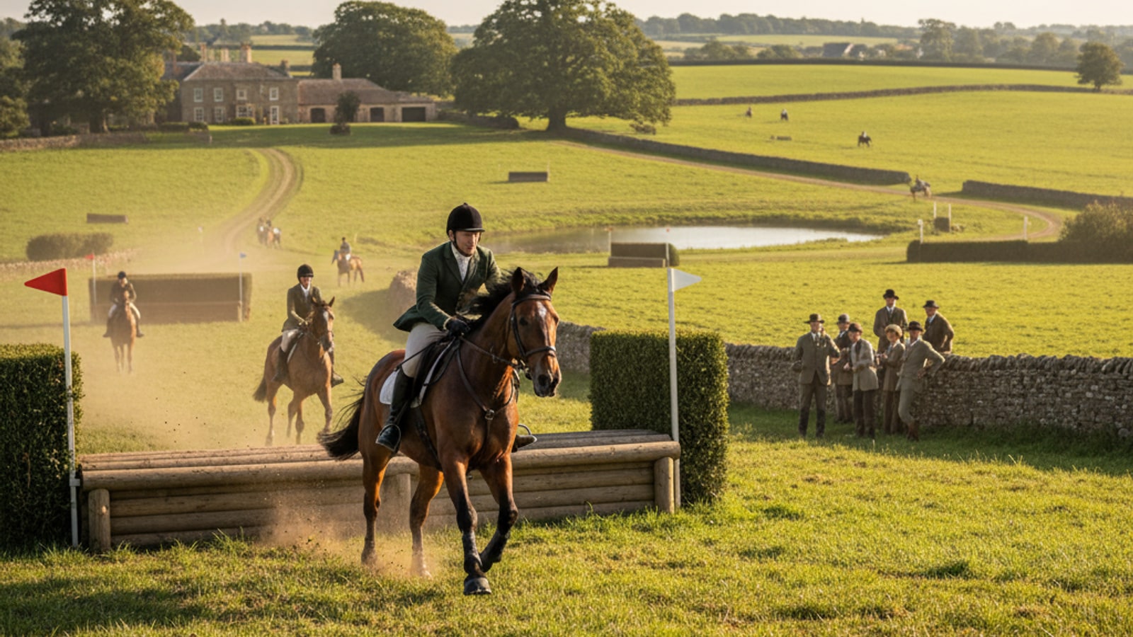 How did horse riding become a sport?
