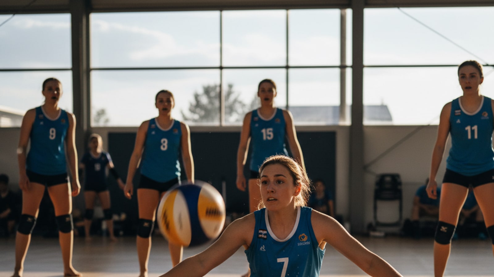 Can volleyball use legs?