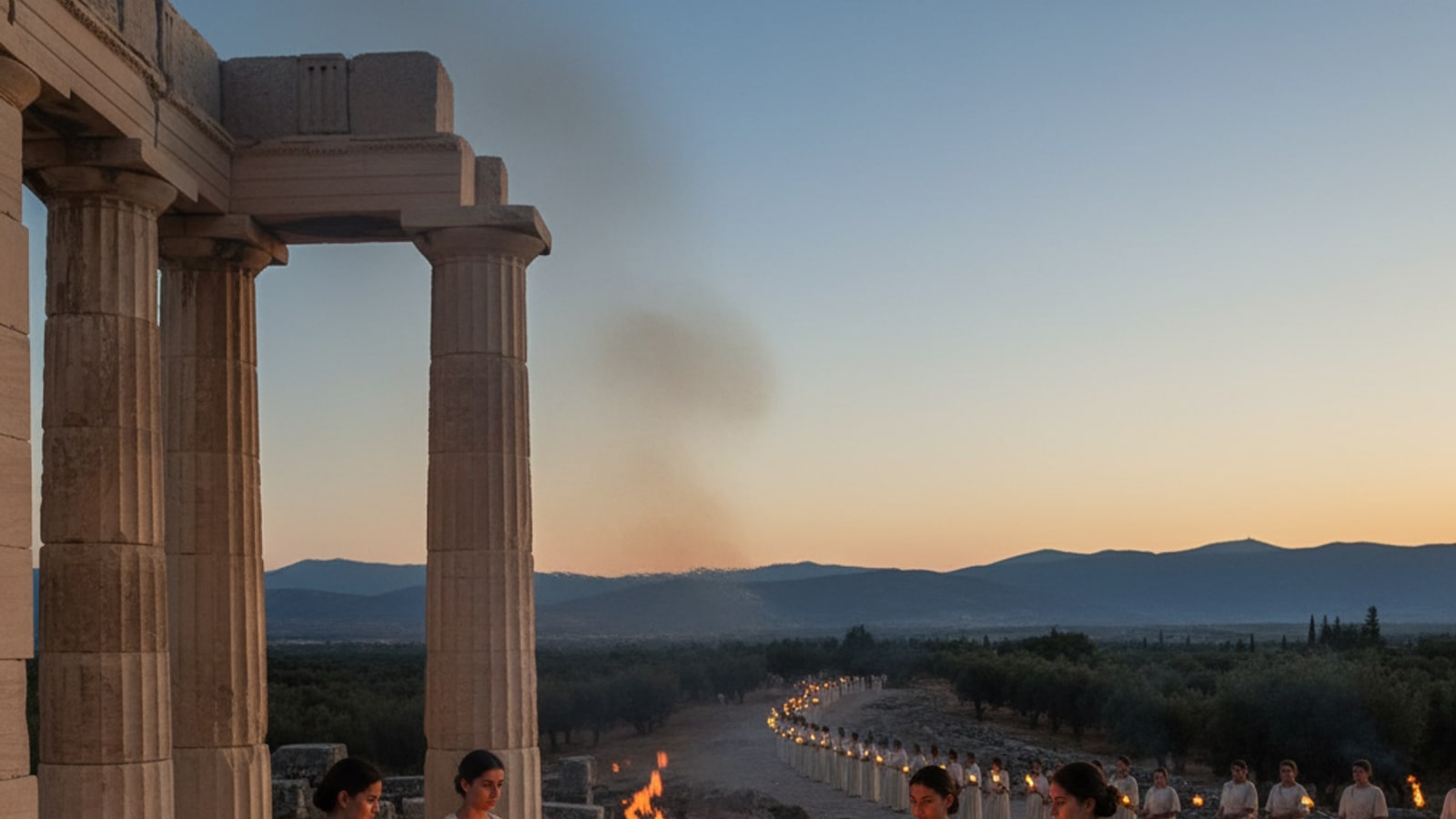 How do they keep the Olympic flame burning?
