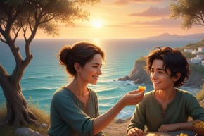What Color Food Do Percy and His Mother Always Eat Together?