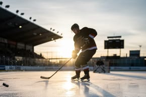 What Is the Initial Velocity of a Hockey Puck?