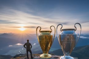 Is the Champions League Trophy Gold or Silver?