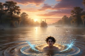 What Strange Thing Happens When Percy Is in the Mississippi River?