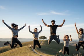 What Is Jumping Into the Air Called?
