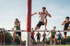 How Tall Are the Hurdlers in the Decathlon and Heptathlon?