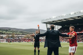 When Did Derek McInnes Get Sent Off by the Referee?
